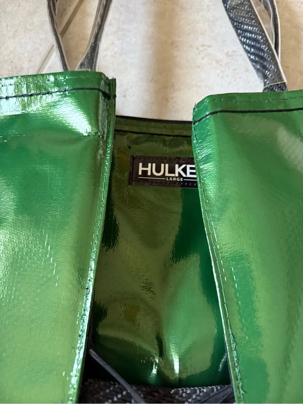 Hulken Metalliac Green Signature Rolling Tote Bag - Picture 8 of 13